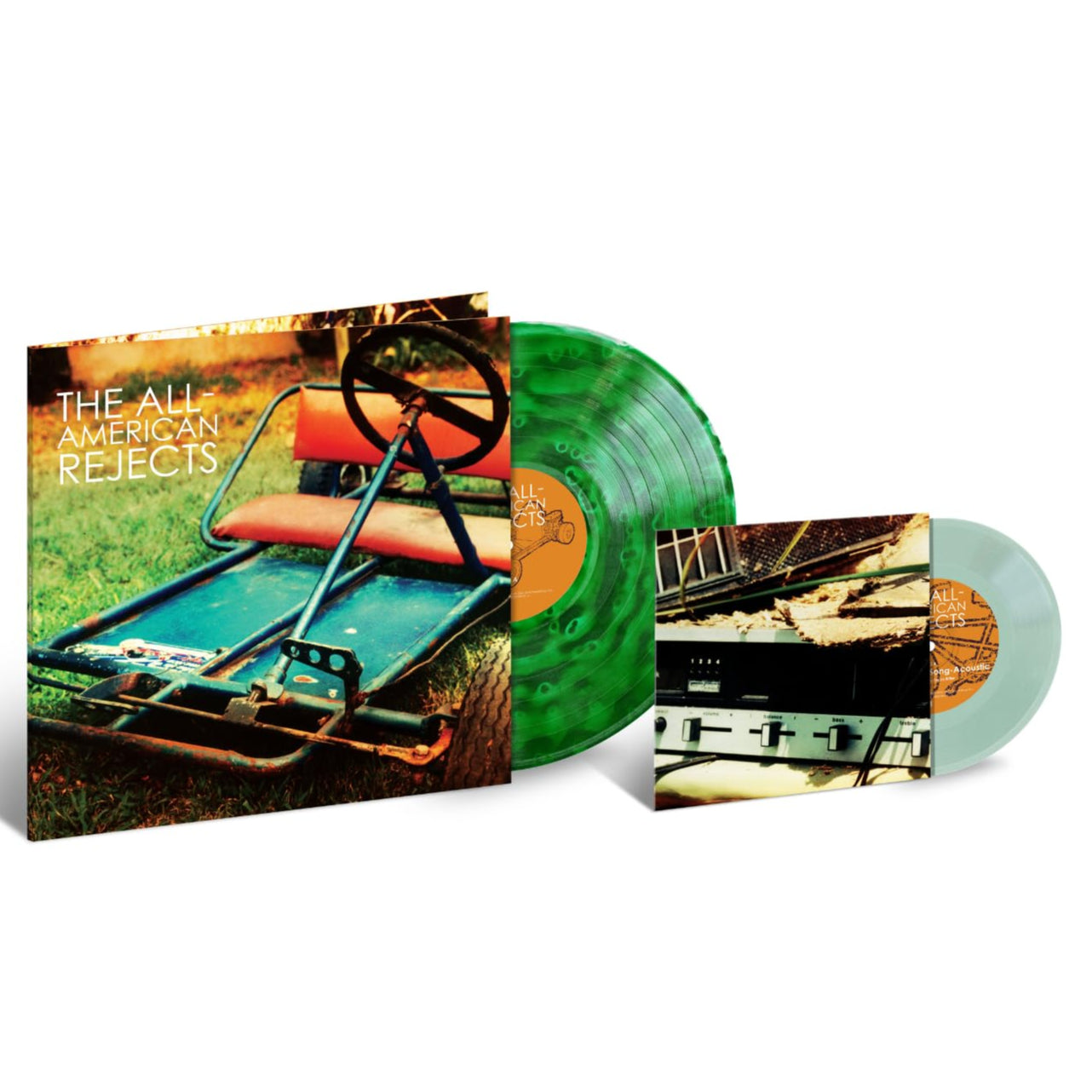 The All-American Rejects - The All-American Rejects Ghostly Green Coke Bottle Single Vinyl