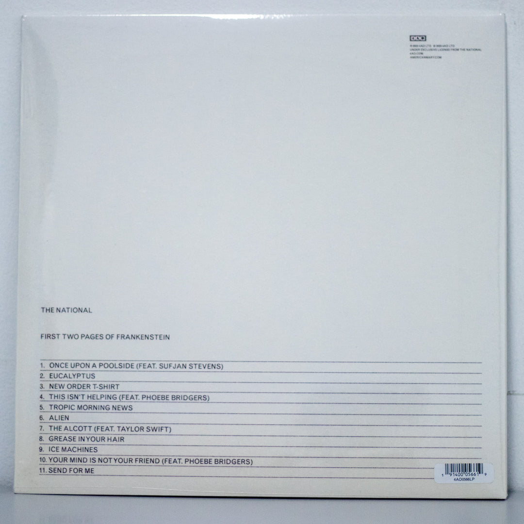 The National - First Two Pages of Frankenstein Black Vinyl