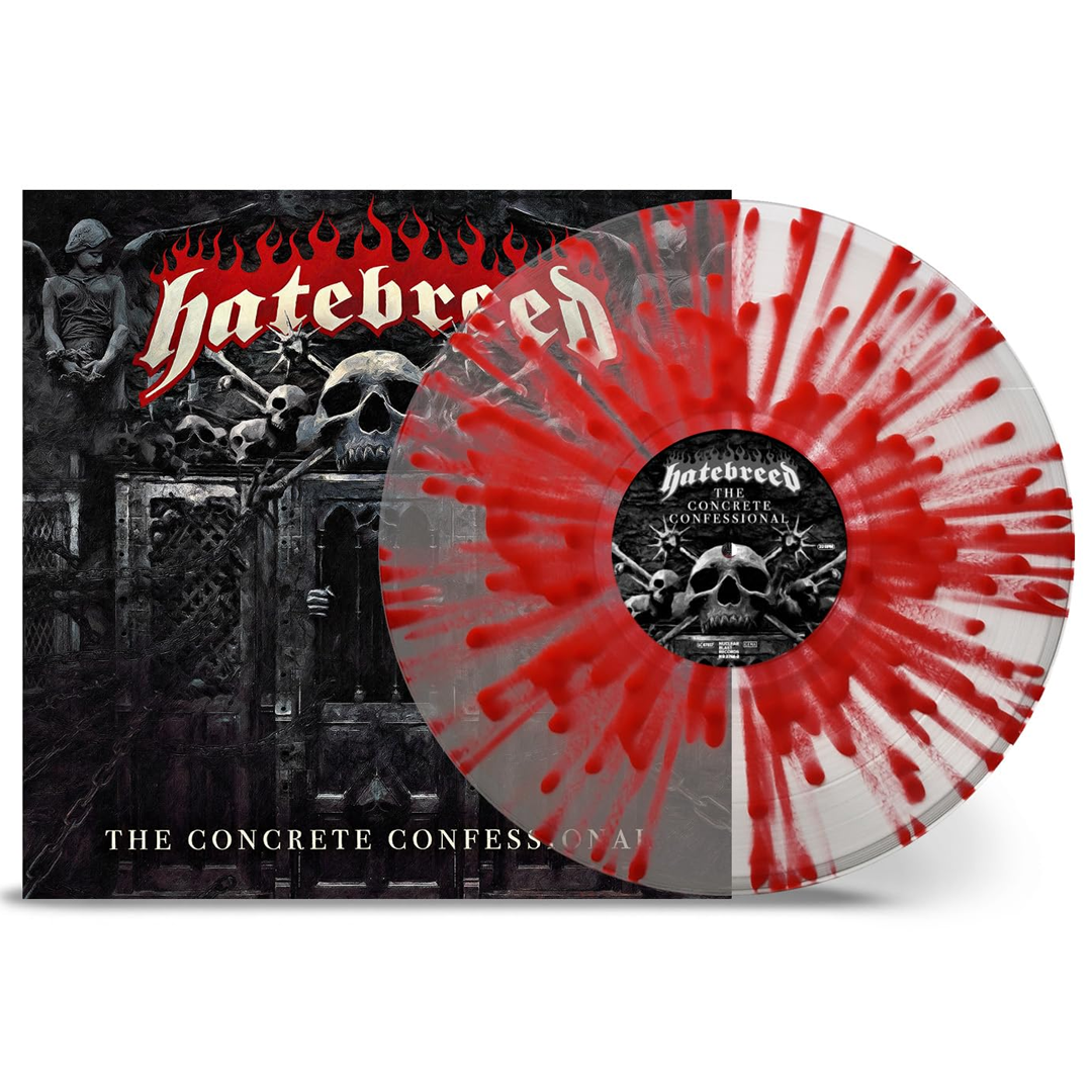 Hatebreed -The Concrete Confessional - Clear Red Splatter