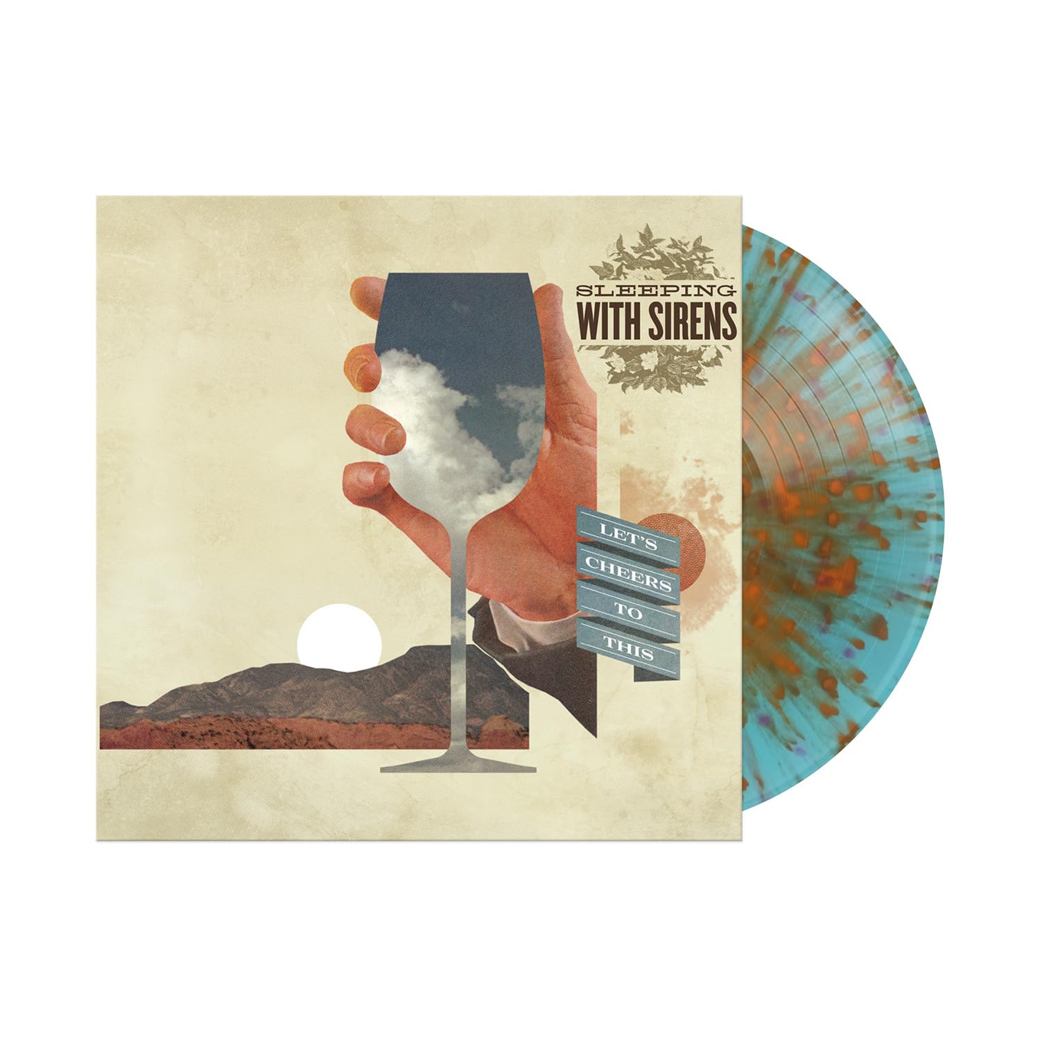 Sleeping With Sirens - Let's Cheers To This Blue/Orange Splatter Vinyl