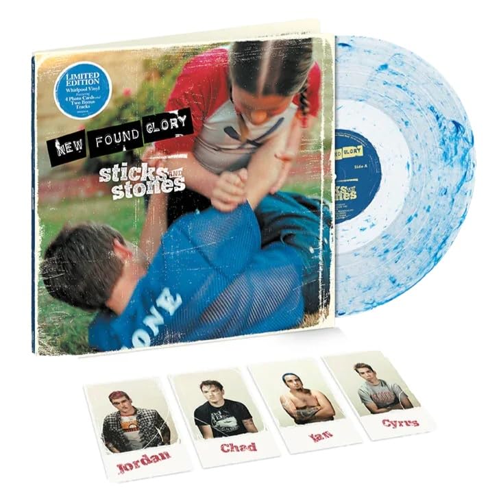 New Found Glory - Sticks And Stones Clear Blue Whirlpool LP Vinyl