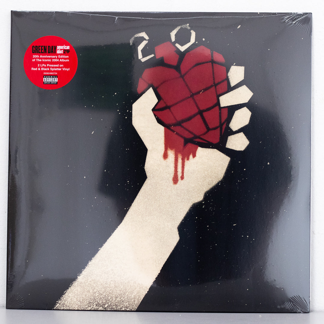 Green Day - American Idiot 20th Anniversary Red & Black Splatter Vinyl