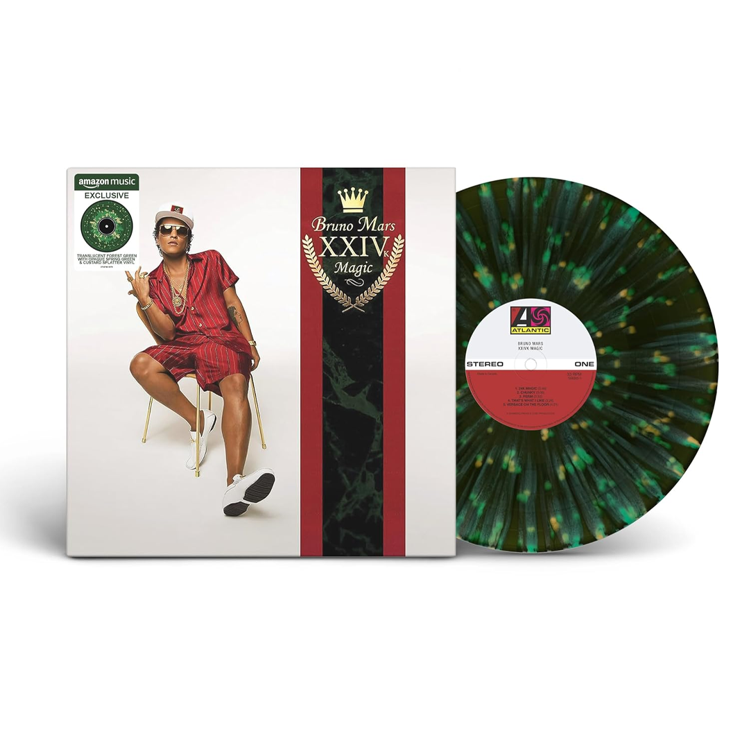 Bruno Mars - 24K Magic Vinyl Translucent Forest Vinyl