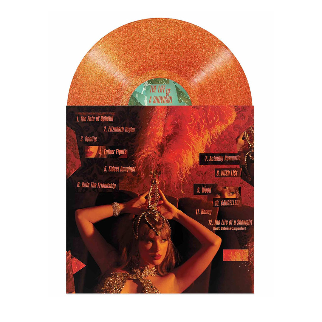 Taylor Swift - The Life of a Showgirl Sweat & Vanilla Perfume Orange Glitter Vinyl
